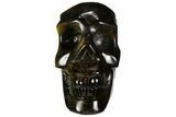 Polished Tiger's Eye Skull - Crystal Skull #111821-1